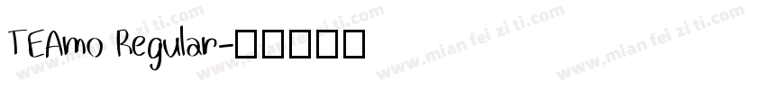 TEAmo Regular字体转换